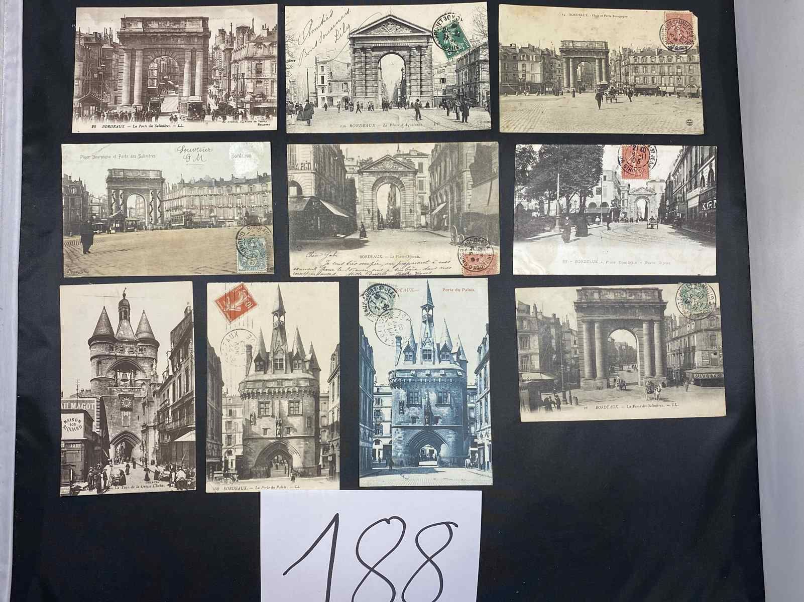 Null BORDEAUX. PUERTAS DE LA CIUDAD. 10 TARJETAS POSTALES.