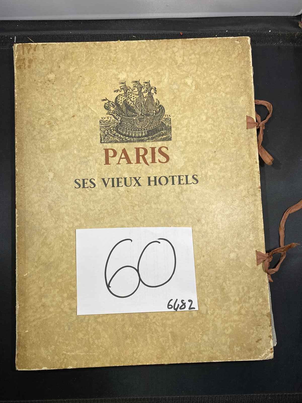 Null PARIS SES VIEUX HOTELS. 20 ZEICHNUNGEN VON GEORGES LOUKOMSKI, PRÄSENTIERT V&hellip;