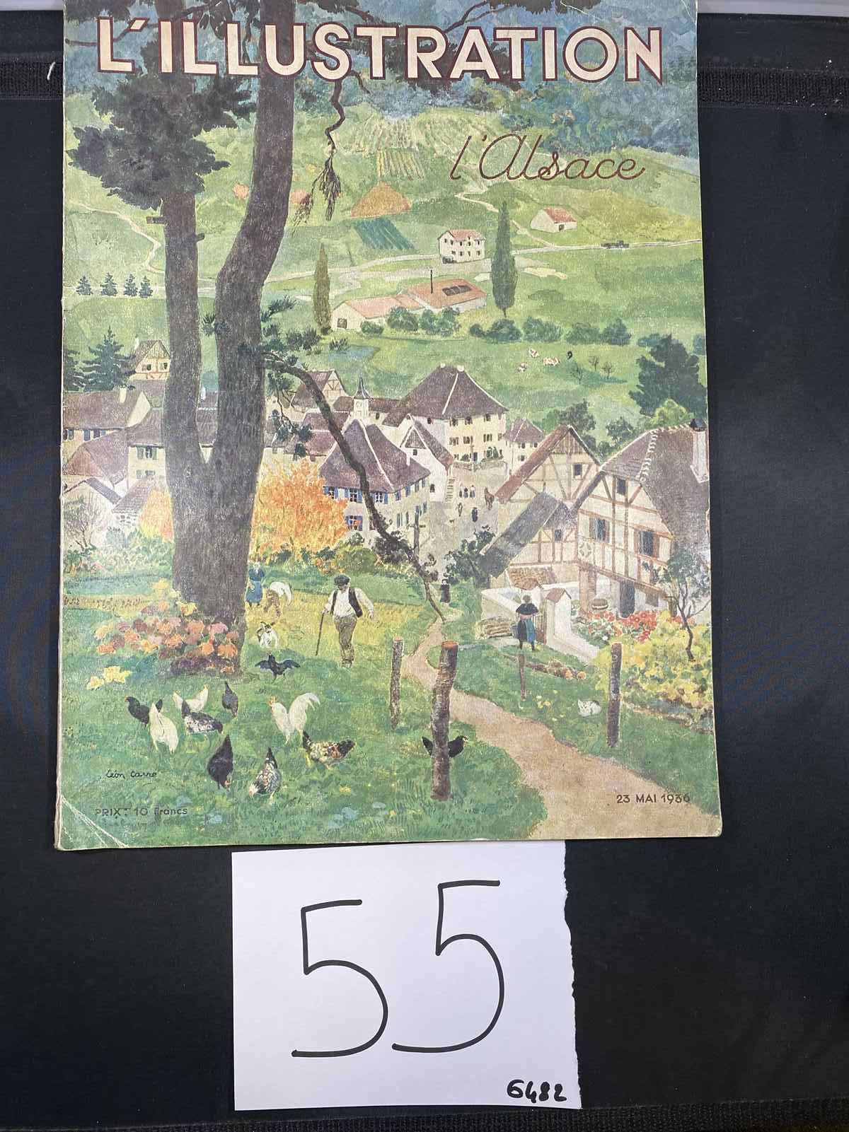 Null L'ILLUSTRAZIONE NUMÉROERO SPECIAL L'ALSACE DEL 23 MAI 1936. FUSO CON COPERT&hellip;