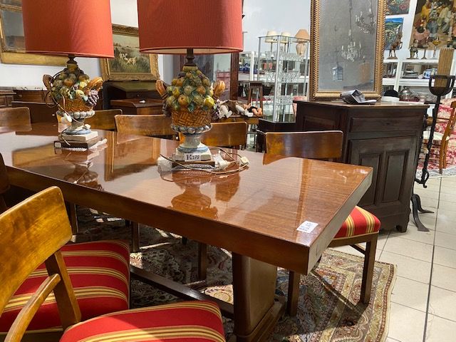 Mise à prix 1500 € 
1 Table with mahogany top, old model, found on a cruise ship&hellip;