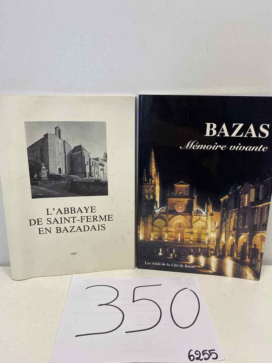 Null 巴扎斯--2本平装书。

1- 圣费尔默-巴扎达斯修道院 - 1987年

2-巴扎斯的生活记忆--巴扎斯市的朋友们

使用条件