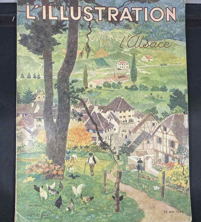 Null 1936年5月23日的《阿尔萨斯》特别版插图。彩色封面的主轴，文中和文外有大量单色和多色的插图。状况完好。