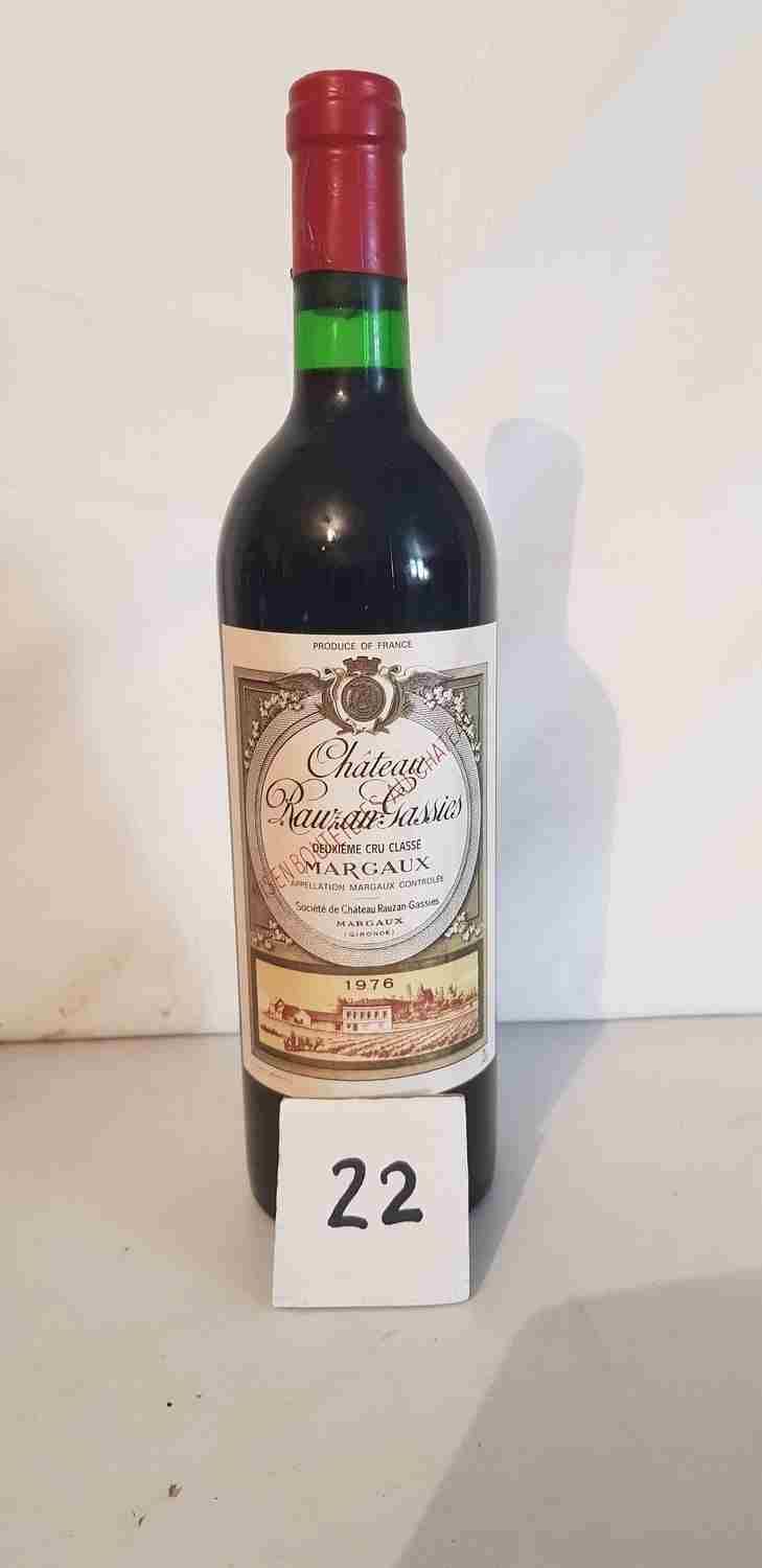 Null 1 bottiglia Château RAUZAN GASSIES 1976 MARGAUX 2°GCC. Etichetta perfetta, &hellip;