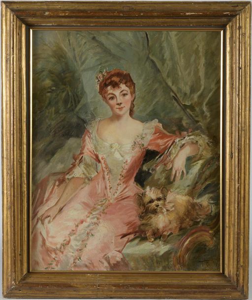 Null Francisque DESPORTES (1849-1908).
Esquisse du portrait de Madame Eva Van Wa&hellip;