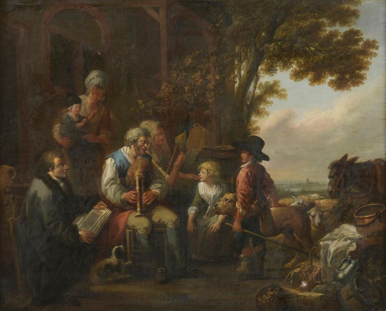 Null Louis WATTEAU de Lille (Valenciennes, 1731 - Lille, 1798).

Le philosophe m&hellip;