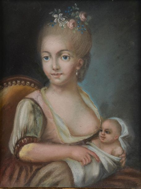 Null École du XVIIIe siècle.
- Mère à l'enfant ;
- Jeune fileuse ;
- Portrait d'&hellip;