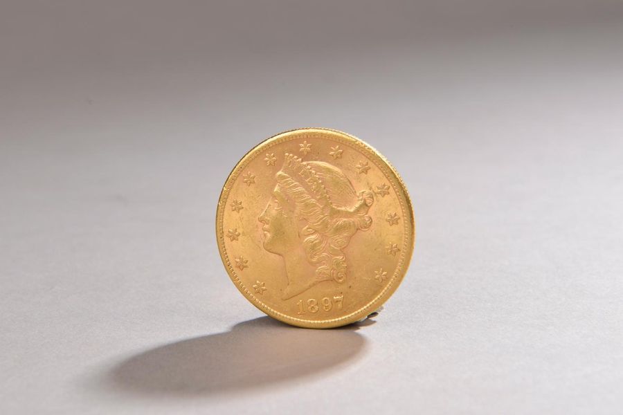 Null Pièce en or de 20 dollars américains, "liberté", 1897.
Pièce conservée à la&hellip;