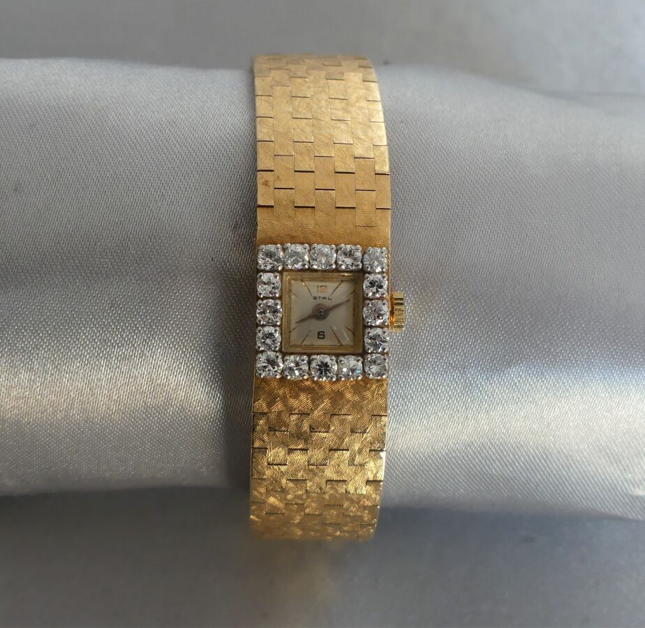 Null Reloj de pulsera de señora STAL de oro rosa y blanco de 750 milésimas con c&hellip;
