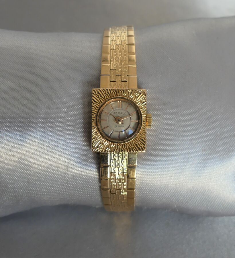 Null Reloj de pulsera HERALD de señora en oro amarillo de 750 milésimas, con caj&hellip;