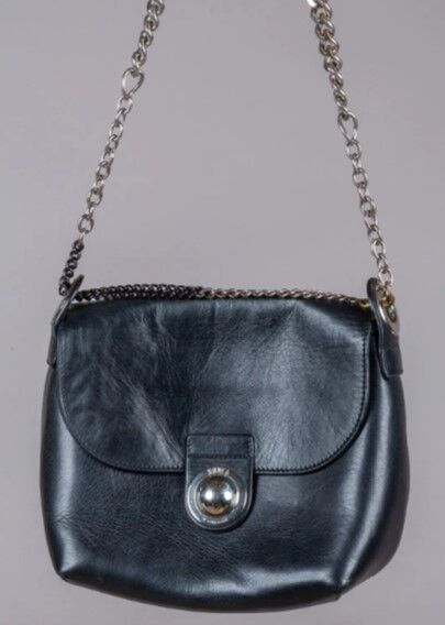 Null Sonia by Sonia RYKIEL - Shoulder bag in black leather , zipped pocket insid&hellip;