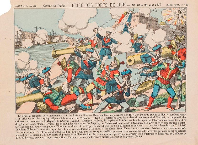 Null Guerre du Tonkin - Prise des Forts de Hué - 18.19 et 20 août 1883. Imagerie&hellip;