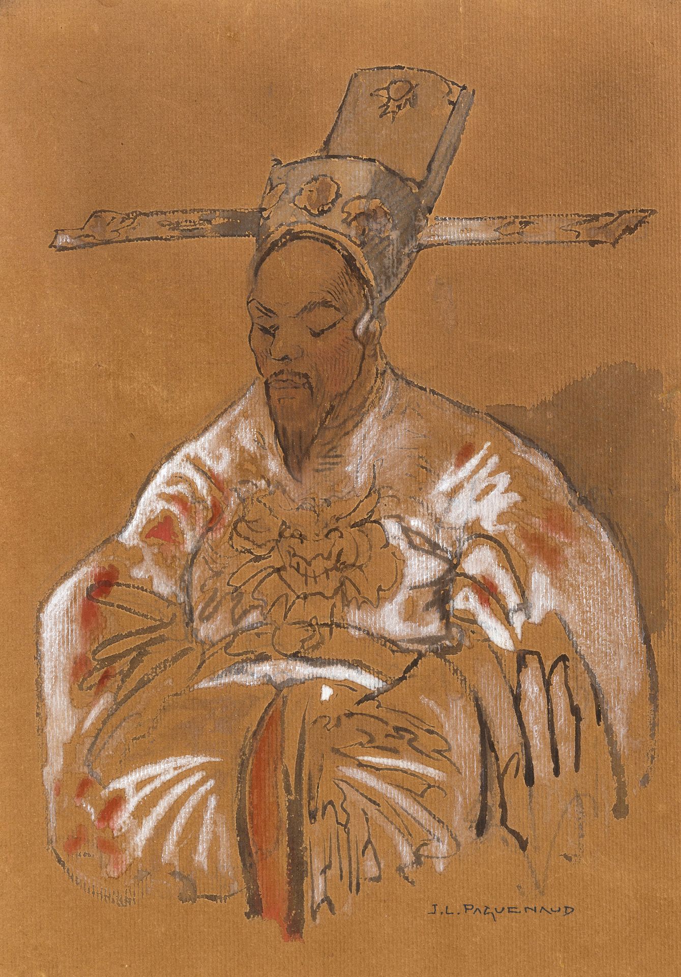 Null Jean-Louis Paguenaud (1876-1952)

Peintre officiel de la Marine.

Mandarin &hellip;