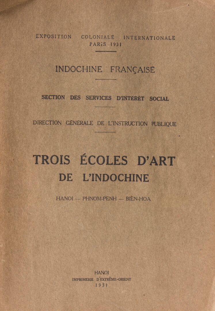 Null 1931

Brochure sur les écoles d'Art en Indochine éditée par le Gouvernement&hellip;