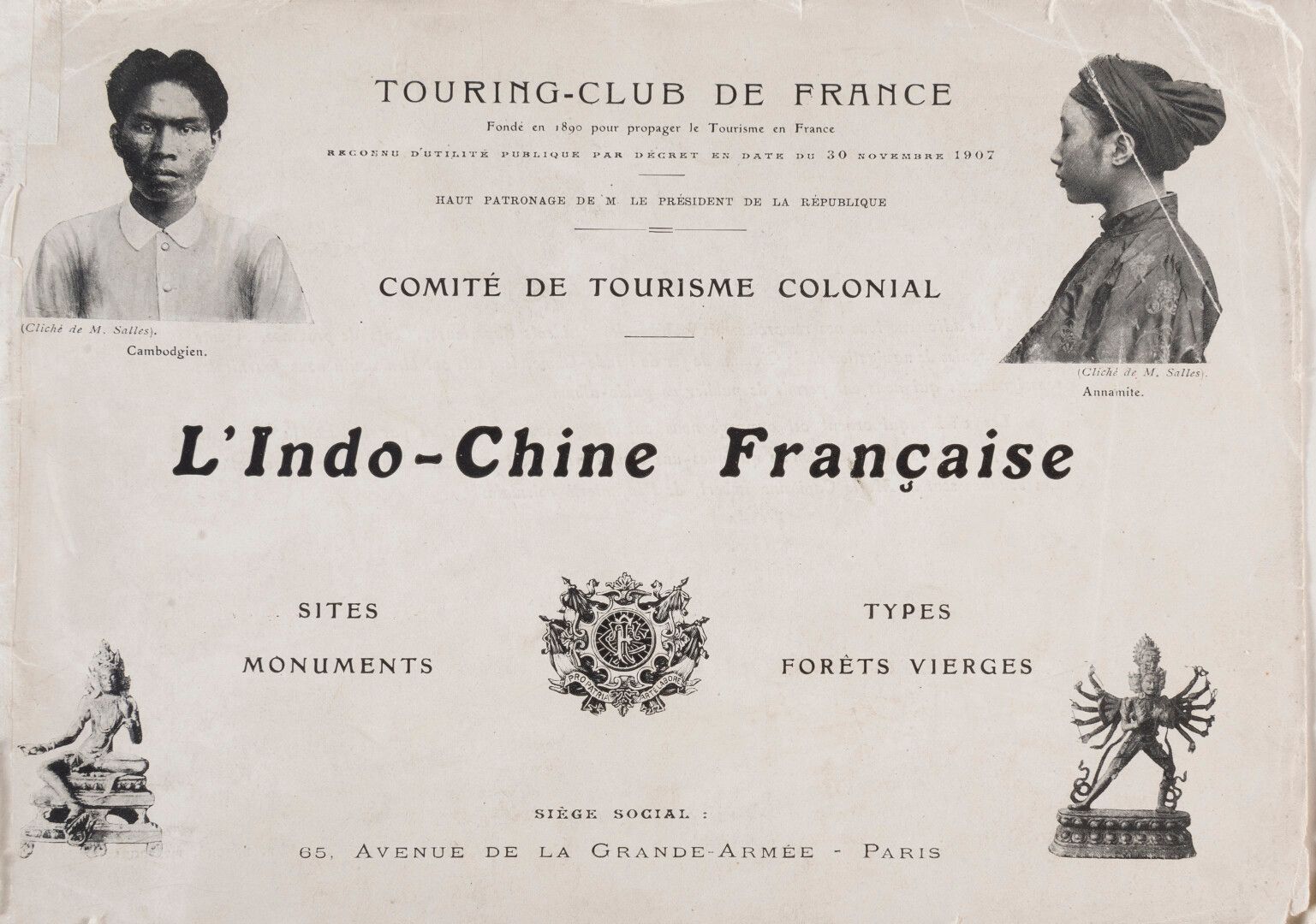 Null 1911. UMBDENSTOCK, A.: Französisch-Indochina. Standorte. Denkmäler. [Leitfa&hellip;
