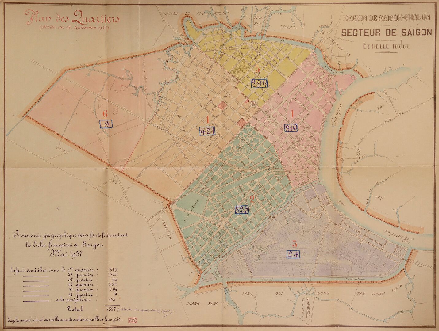 Null 1937.一套7张地图--工作文件--由西贡乔龙地区出版。

石印和彩色地图。

- 西贡乔龙地区的地图，市场名称。尺寸：74x27厘米。

- 西贡&hellip;