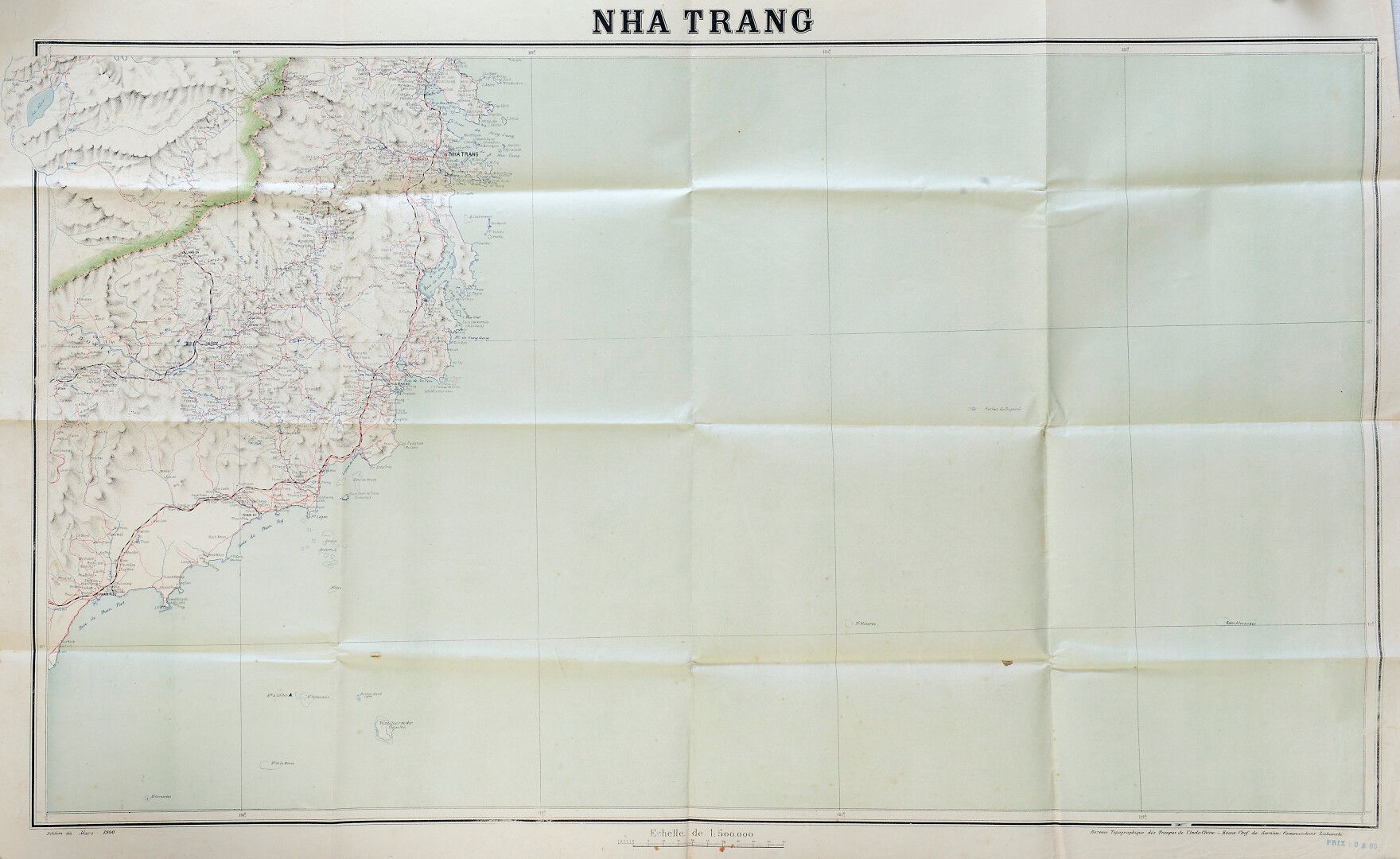 Null 1897-1900.

一套5张所谓的印度支那 "工作人员 "地图，是印度支那部队地形局最早出版的地图之一。

随着各省的:下朗、高平、永、芽庄和归仁&hellip;