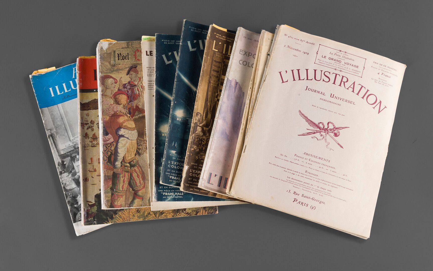 Null 1929

一批关于印度支那美术的文件（1929-1946）。

- 1929年11月2日的L'Illustration（两份）--两页的文字和作品插&hellip;
