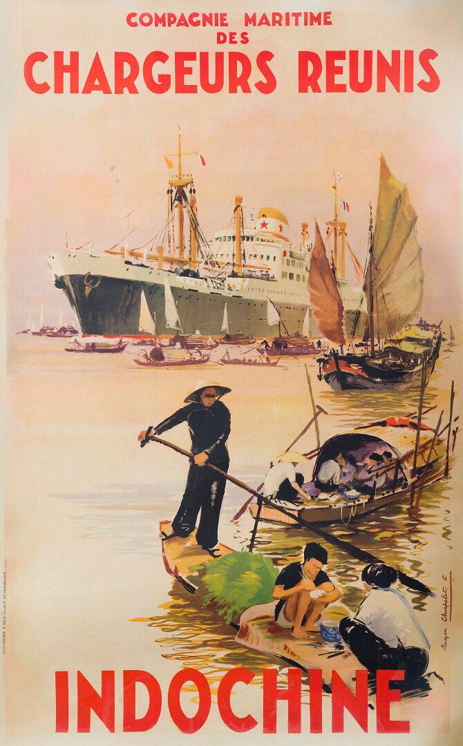 Null 中国大陆

compagnie maritime des chargeurs reunis（1952年）。

插图由海军画家罗杰-沙佩勒（1903-1&hellip;