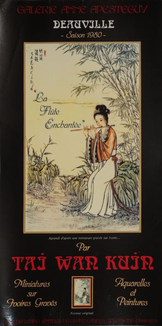 Null AFFICHE ORIGINALE DE L'EXPOSITION 

"La flûte enchantée" miniatures sur voi&hellip;