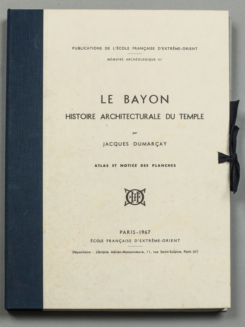 Null 1957

THE BAYON. Architectural history of the temple. Atlas of plans. Folio&hellip;