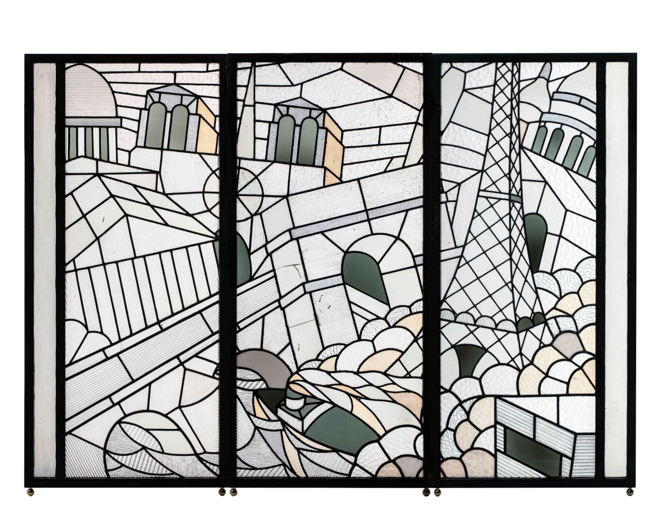Null 归功于奥古斯特-阿道夫-拉普雷（1871-1964）。

三个长方形的彩色玻璃窗组，后来被安装成一个金属框架上的四叶折叠屏。组装在铅网上的有锤击效果的&hellip;