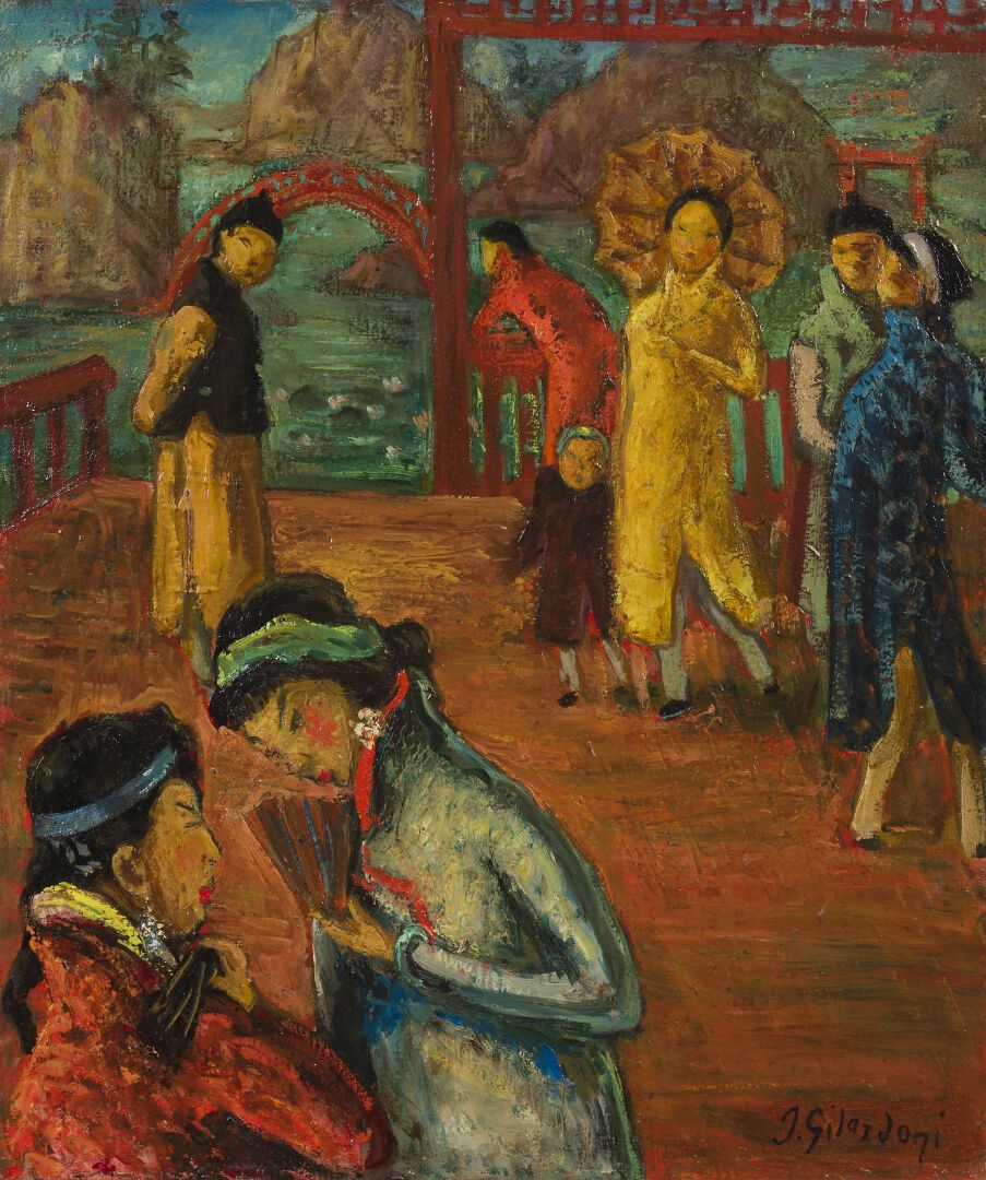Null Joseph GILARDONI (1882-1961). 
Ecole française des peintres voyageurs.
Prom&hellip;