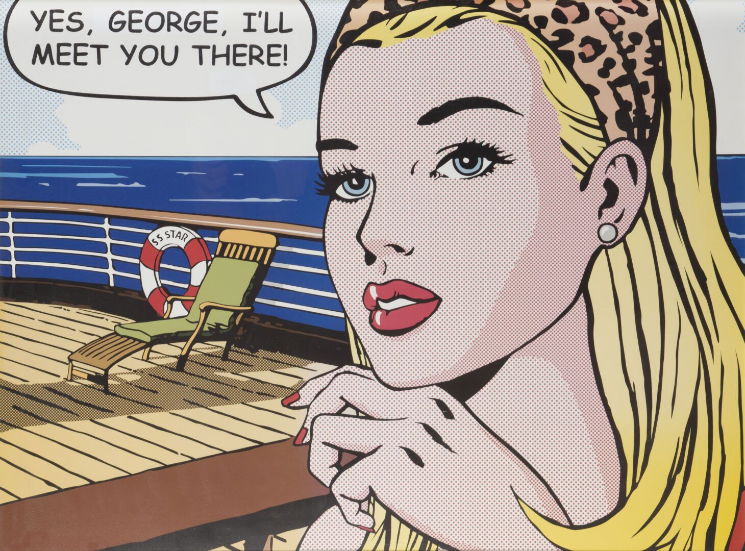 Null D'après Roy LICHTENSTEIN (1923-1997)
Yes, George, I'll meet you there!, 
Af&hellip;