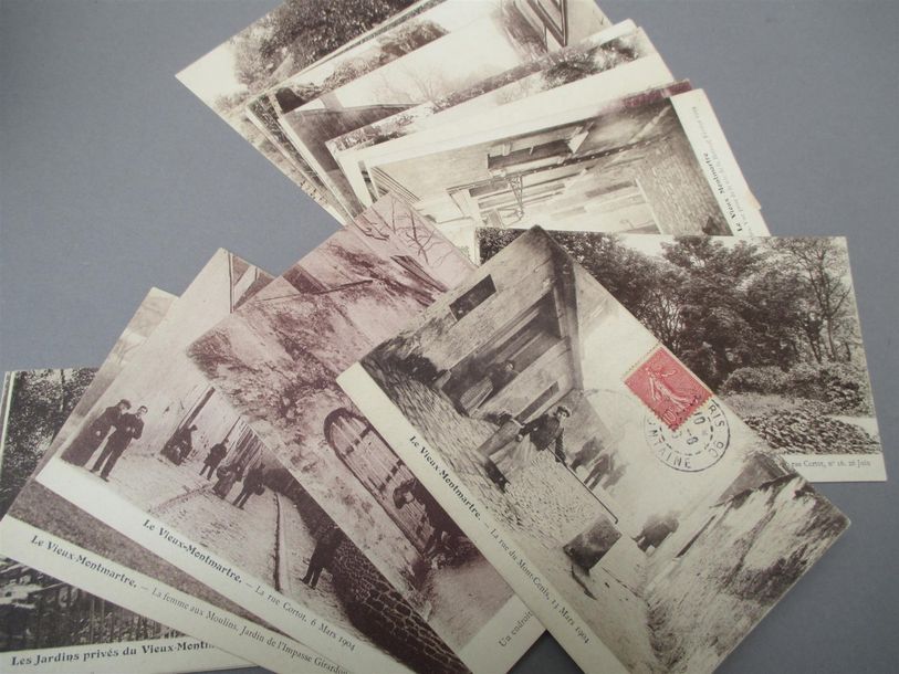 Null Lot de cartes postales Montmartre.