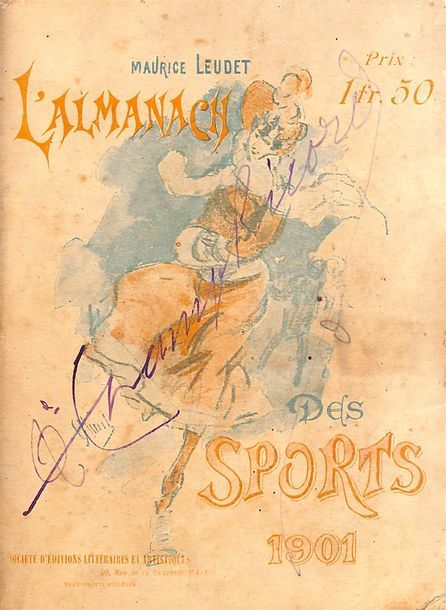 Null Almanach des Sports Leudet 1901 avec des passages sur les Jeux Olympiques 1&hellip;