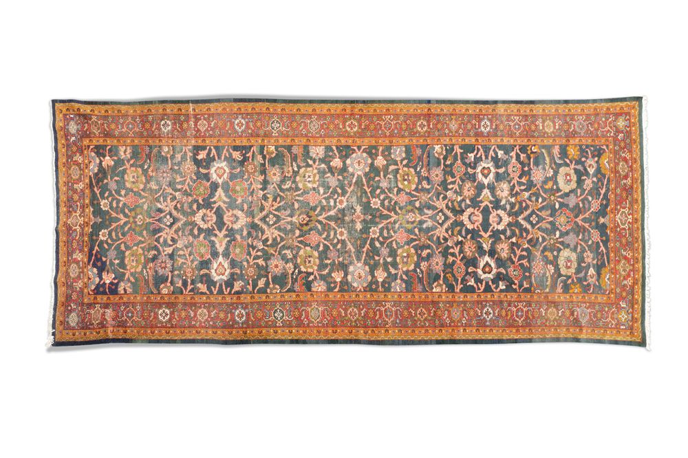 Null A CAUCASIAN WOOL CARPET, of oblong shape, the large centre field woven with&hellip;