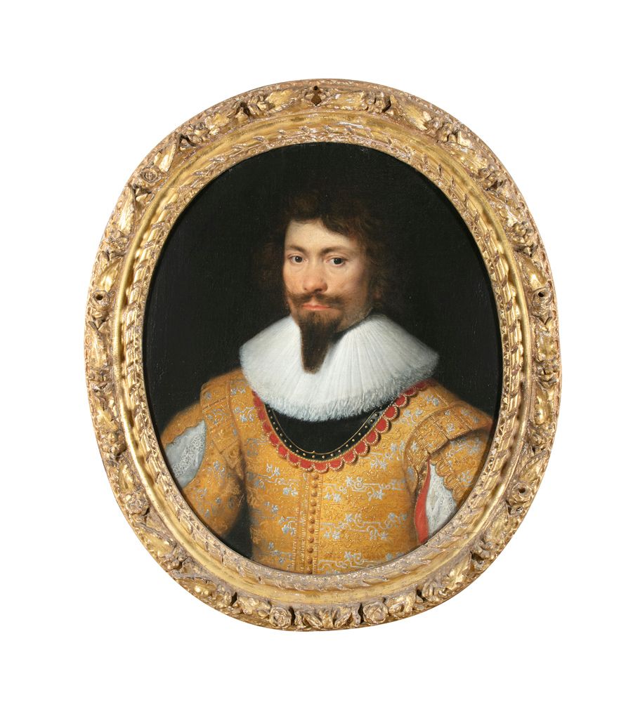 Null ATRIBUIDO A DANIEL MYTENS (1590-1647) Retrato de un caballero, vestido con &hellip;