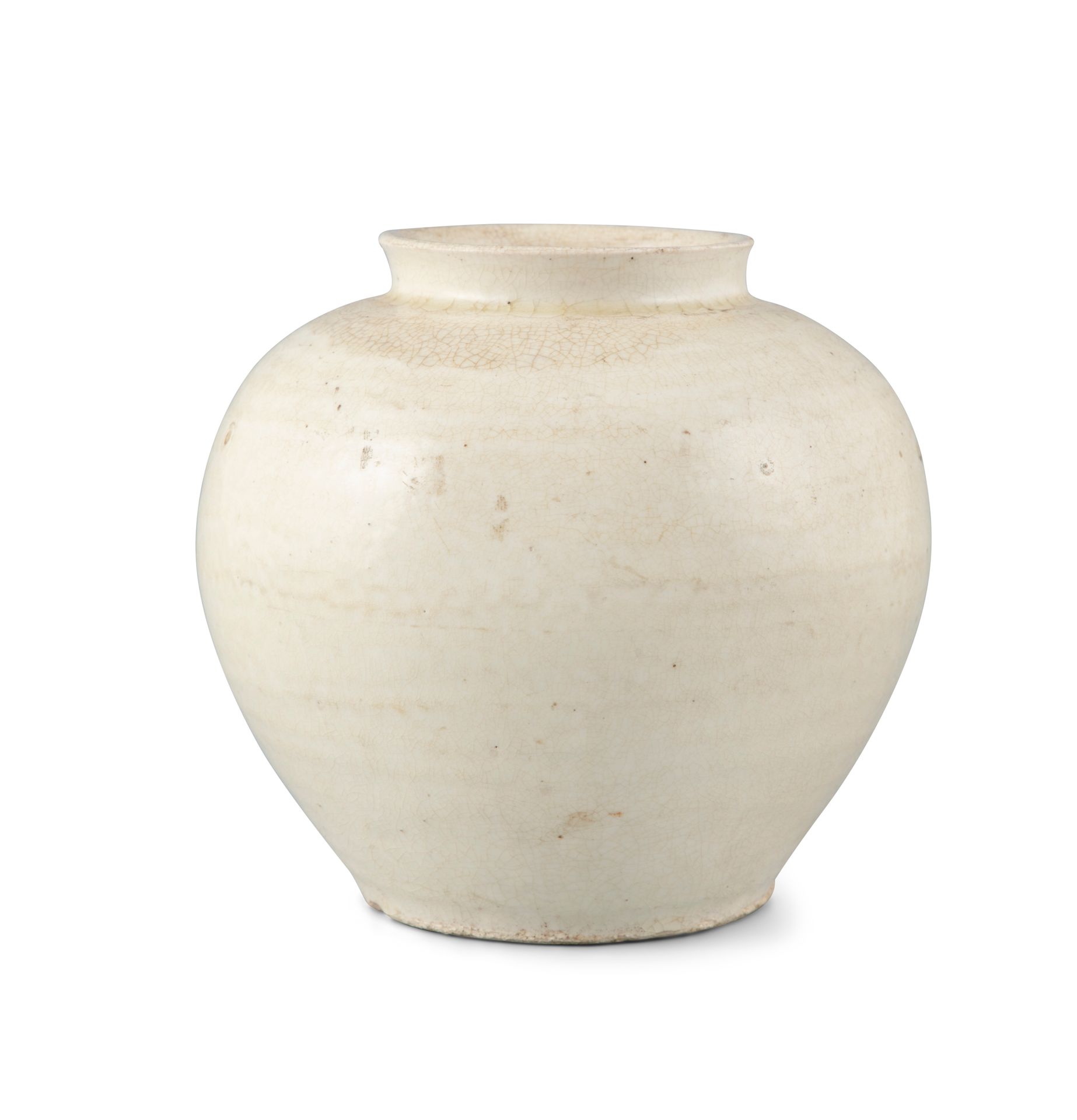 Null A CREAM GLAZED QINGBAI TYPE EGG SHAPED JAR China, Possibly Song Dynasty H: &hellip;