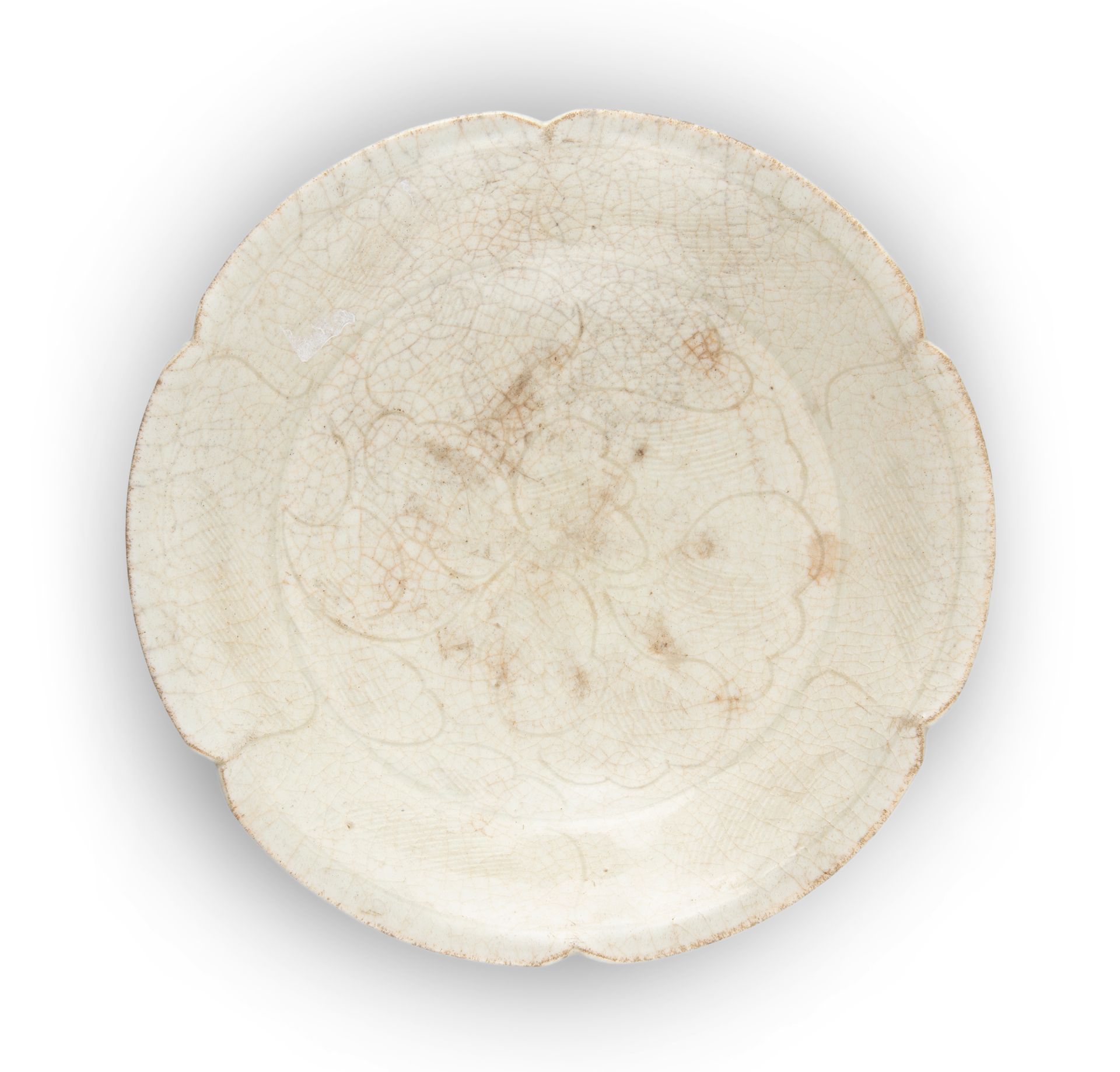 Null 青白瓷杯 中国，宋代 乳白色釉下有刻花装饰。直径：15,9厘米