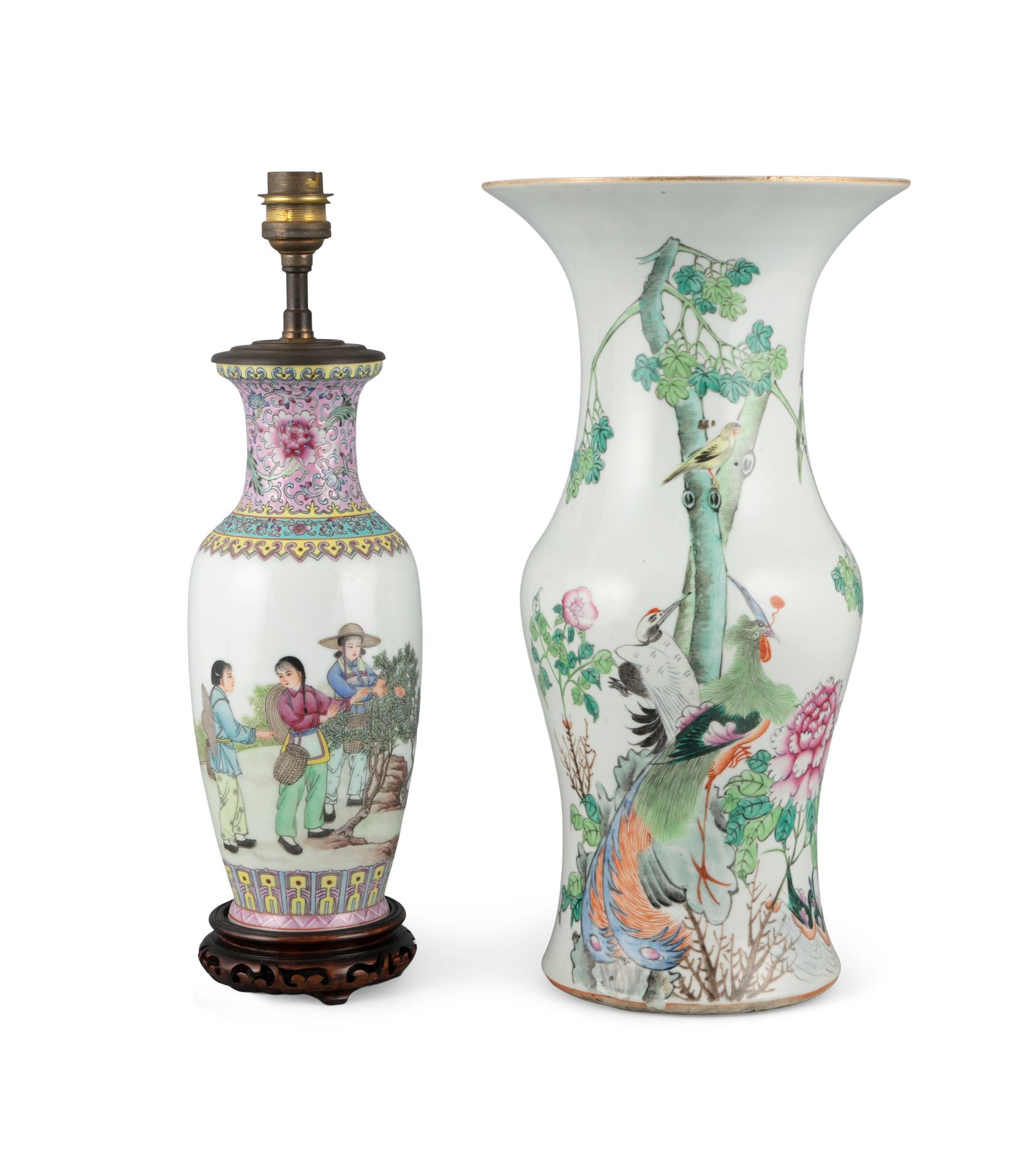 Null A GROUP OF TWO (2) CHINESE VASES China It is comprised of: - a qianjiang ca&hellip;