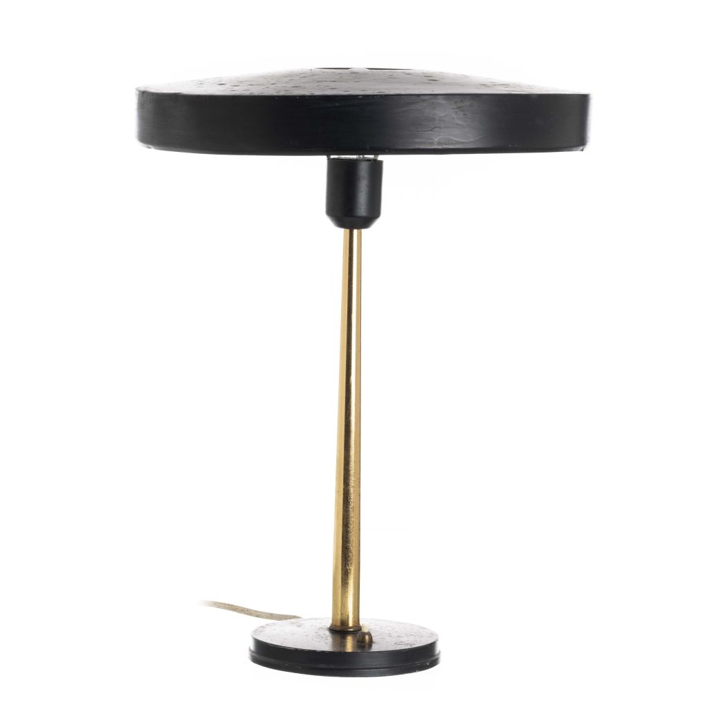Null LOUIS KALFF (1897-1976) - Table lamp 'Timor' Holland, c.1950, lacquered met&hellip;