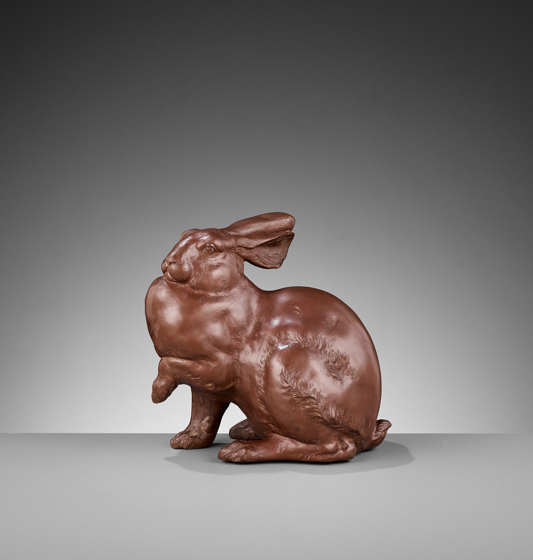 SHIHO: A FINE BRONZE OF A HARE 志保。精美的青铜兔子
渡边志保（生于1894-1972年），署名志保
日本，东京，20世纪上半叶
&hellip;