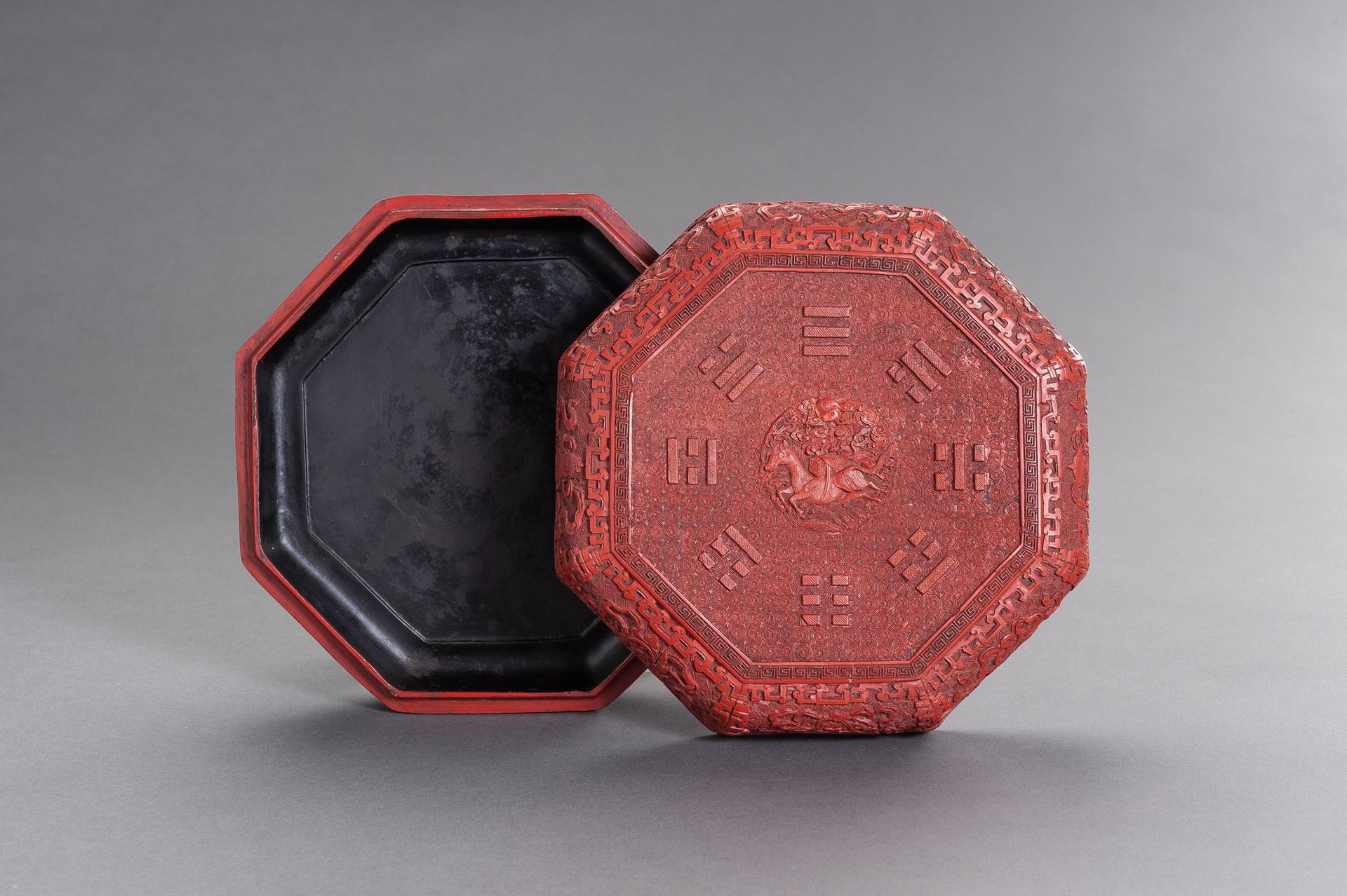 A MOLDED CINNABAR LACQUER BOX AND COVER A MOLDED CINNABAR LACQUER BOX AND COVER
&hellip;