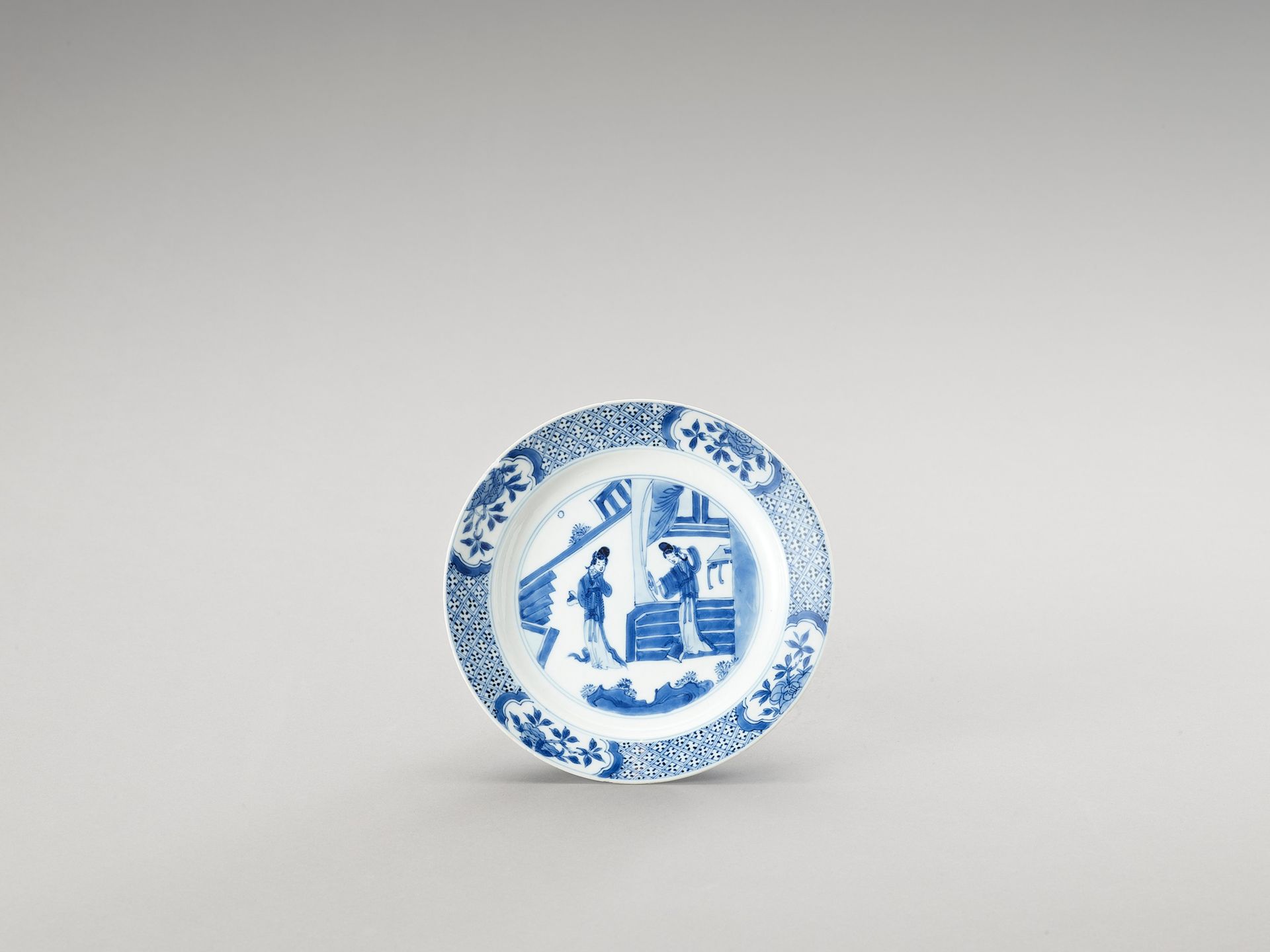 A Blue and White Porcelain Dish A BLUE AND WHITE PORCELAIN DISH
China, Kangxi pe&hellip;