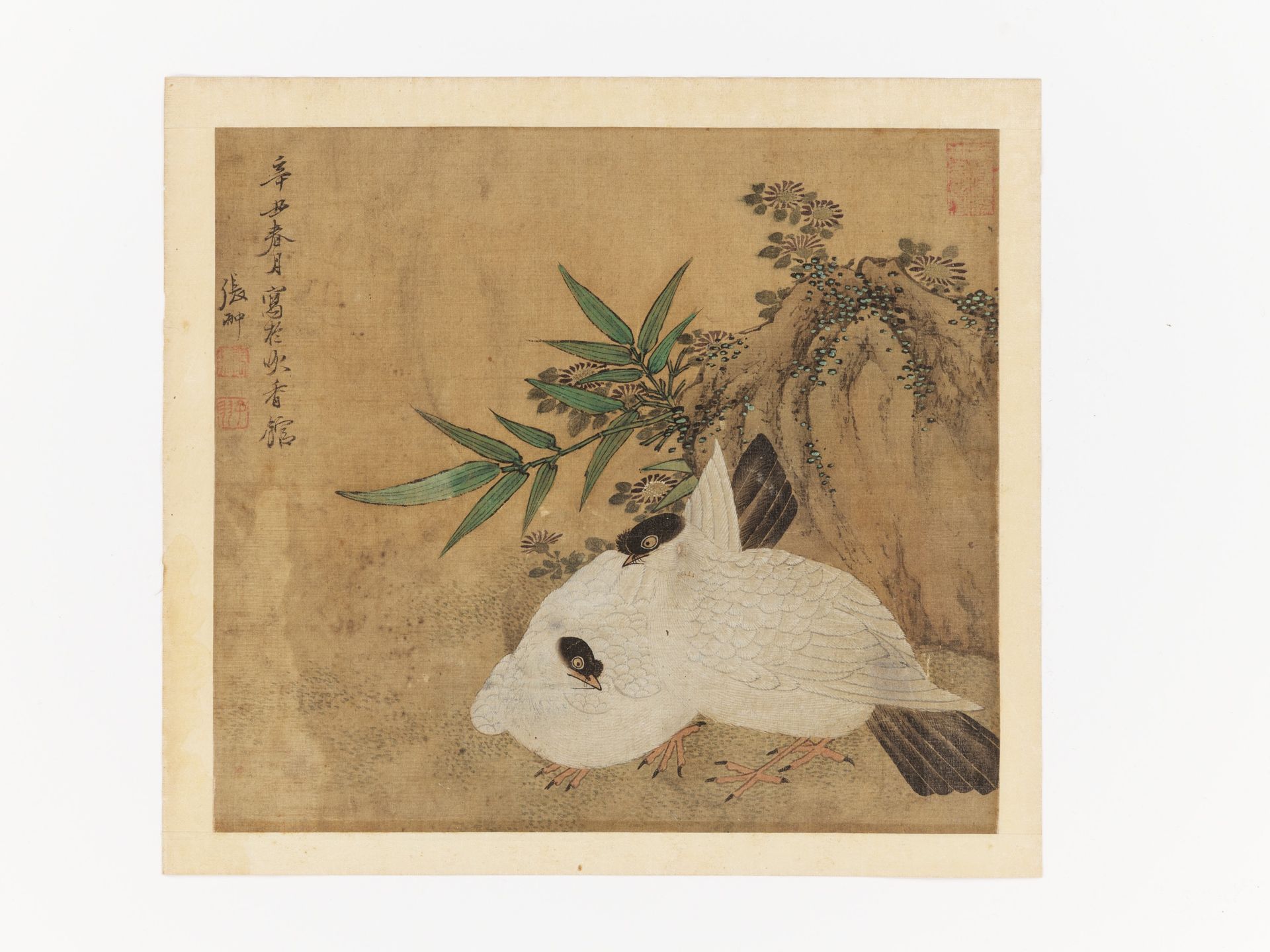 ‘PAIR OF DOVES’ BY ZHANG CHONG (c. 1628-1652) PAIRE DE COLOMBES DE ZHANG CHONG (&hellip;