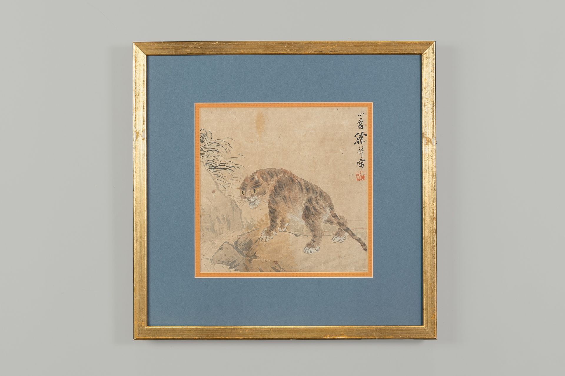 XU XIANG: A PAINTING OF A TIGER XU XIANG : PEINTURE D'UN TIGRE
Chine,XIXe siècle&hellip;