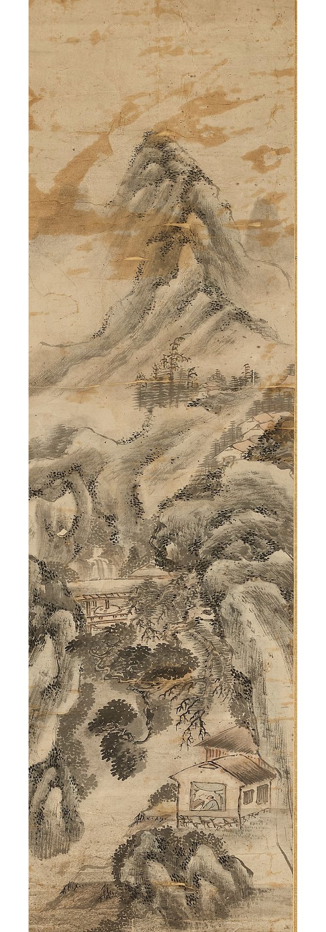 A HANGING SCROLL ‘SHAN SHUI’ PAINTING, QING A HANGING SCROLL ‘SHAN SHUI’ PAINTIN&hellip;