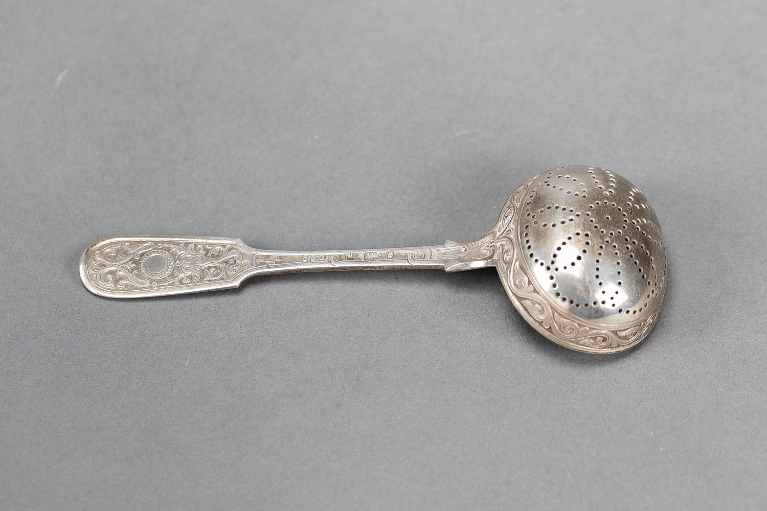 Null Sugar spoon , Moscow 1886, silver, hallmarked, 72gramm,vermeil