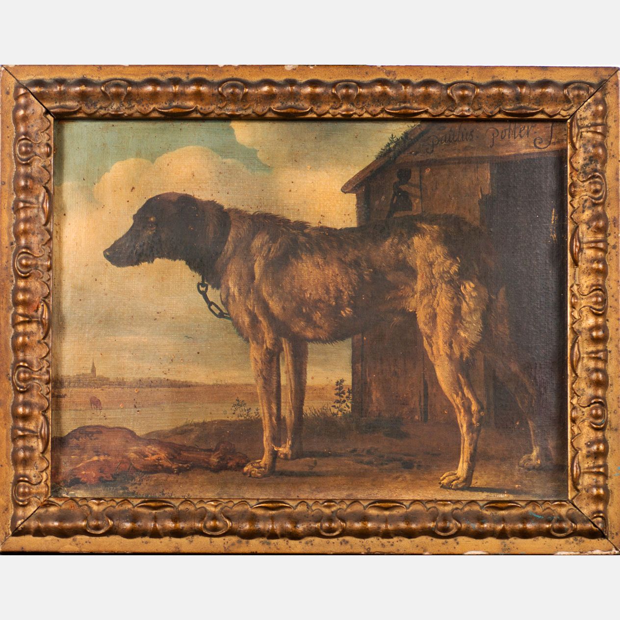 Paulus Potter (1625-1654)- manner Paulus Potter (1625-1654)-manner, Dog in lands&hellip;
