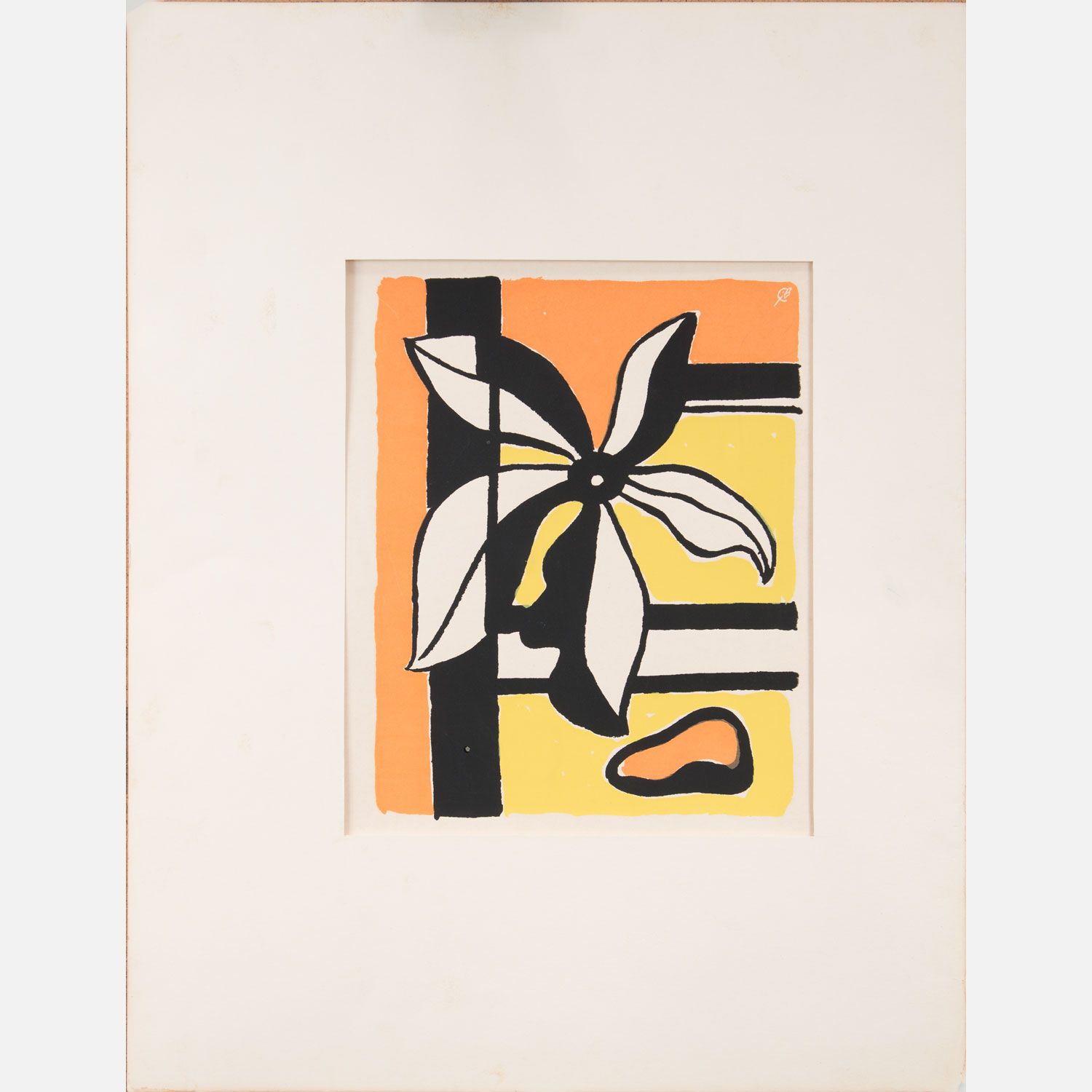 Fernand Leger (1881-1955)- graphic Fernand Leger (1881-1955)- graphique, fleur, &hellip;