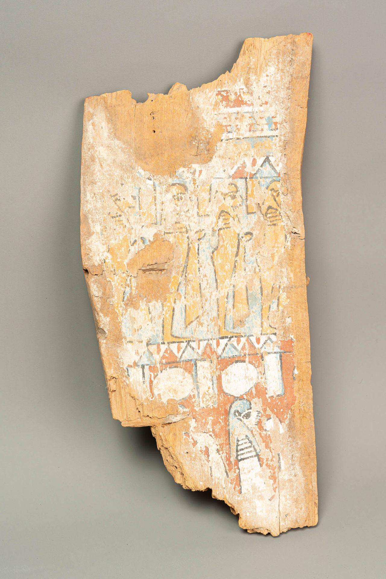 Sarcophagus Panel Panneau de sarcophage, bois avec ornements et décorations égyp&hellip;