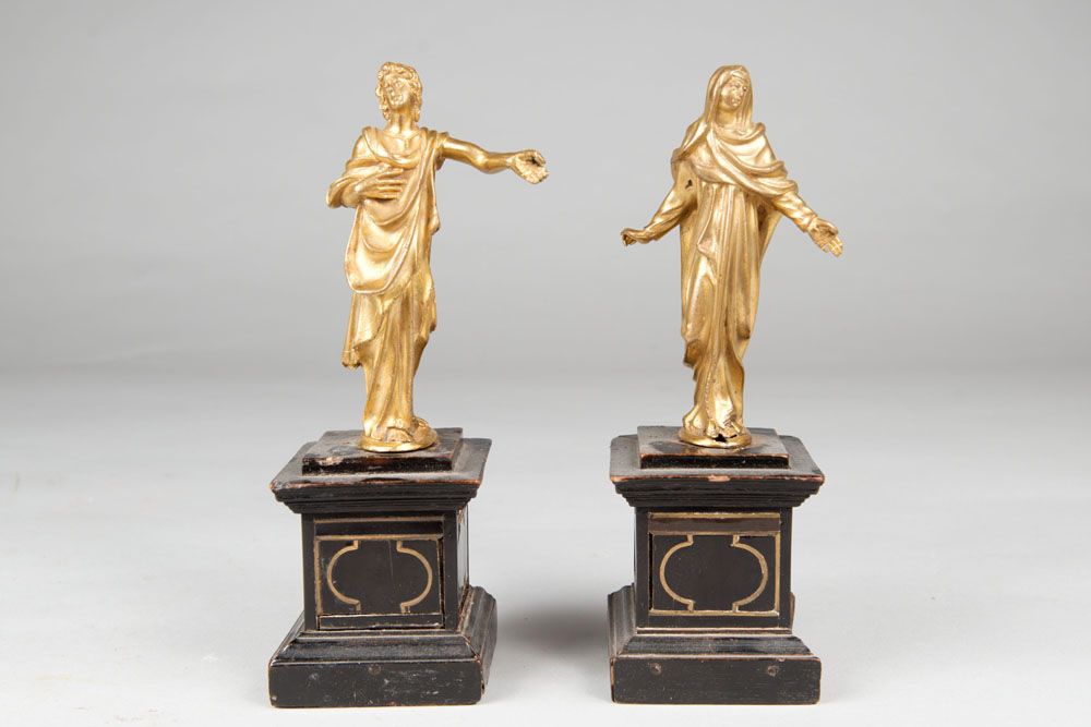 Two Renaissance Bronze Figures Deux figures en bronze de la Renaissance, Maria e&hellip;