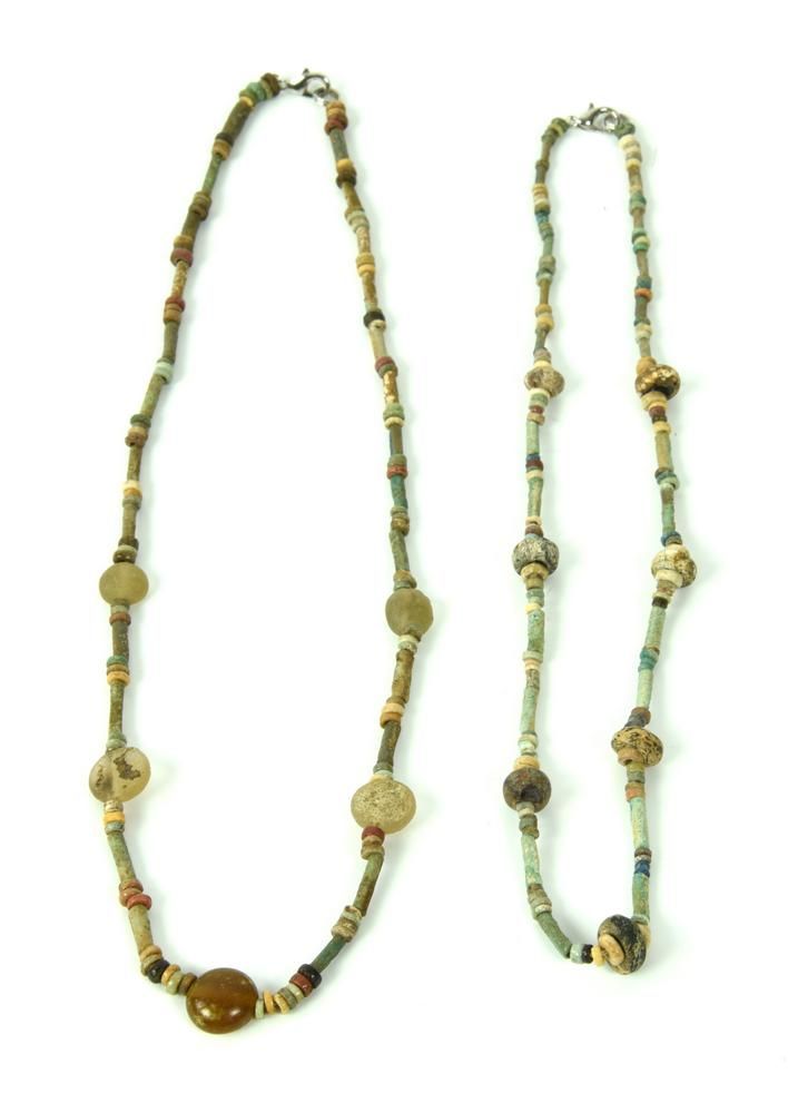 DUE COLLANE EGIZIE TWO EGYPTIAN NECKLACES

DATING: late period, 716-30 BC. 

MAT&hellip;