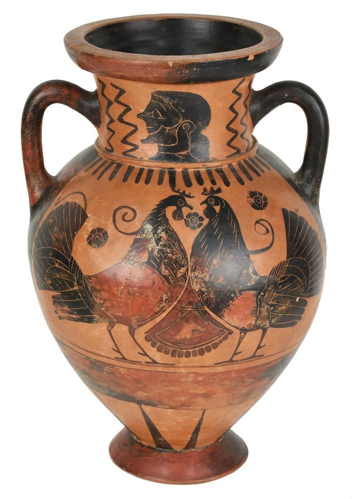 IMPORTANTE ANFORA CALCIDESE 重要锲而不舍的石棺

日期：公元前530-510年C.

材料和技术：粉红色的figulina粘土，橙色&hellip;