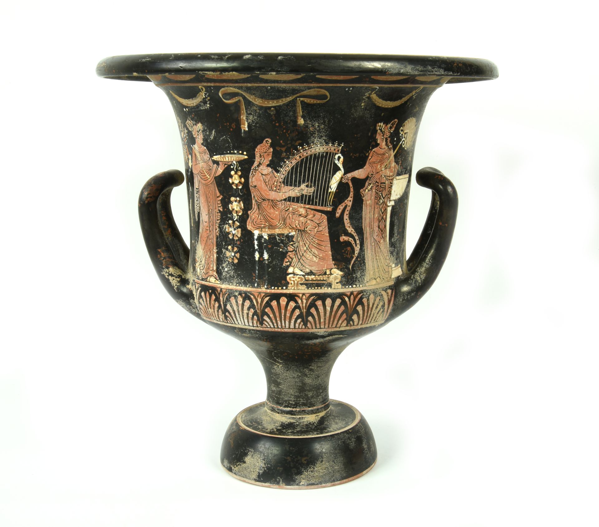 Null LARGE APULIAN GOBLET KRATER WITH RED FIGURES

DATE: 330-310 BC. 

MATERIAL &hellip;