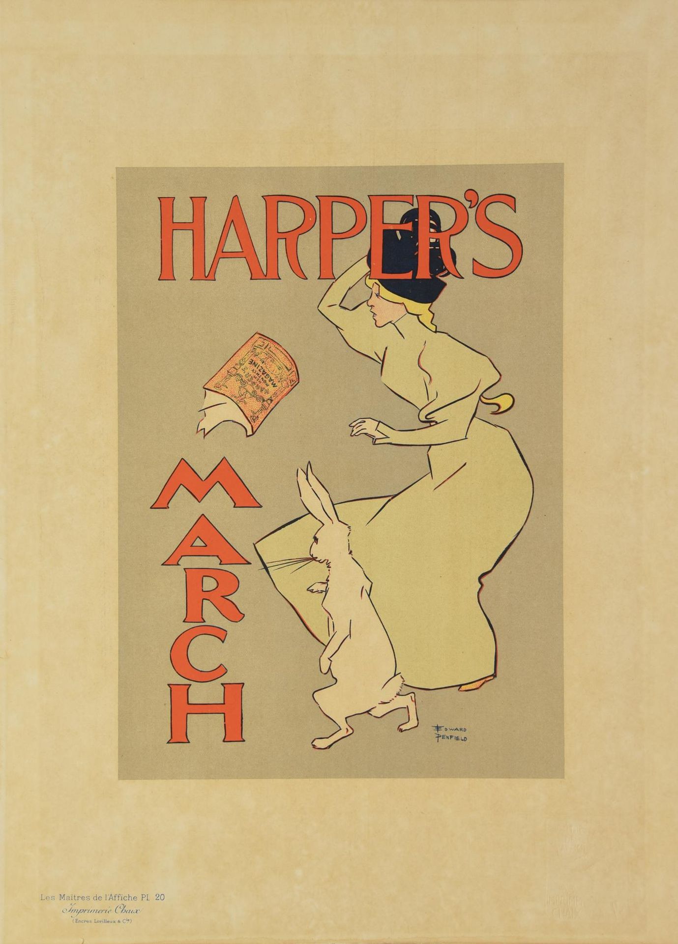 HARPER'S MARCH MARCHE DE HARPER

lithographie, 39,5x29 cm 

timbre en relief Imp&hellip;